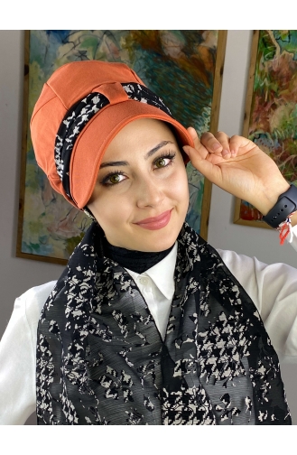 Orange Ready to Wear Turban 104BST060322-02