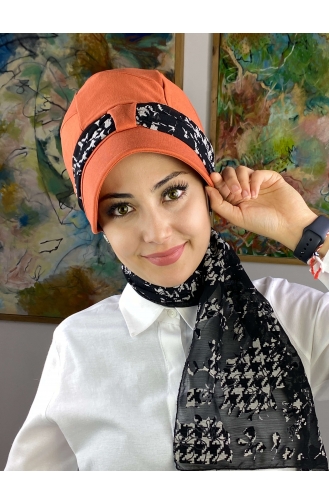 Orange Ready to Wear Turban 104BST060322-02