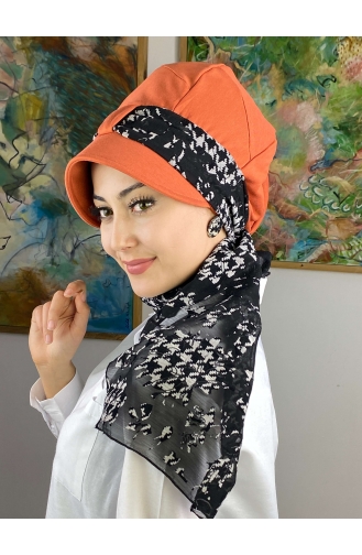 Orange Ready to Wear Turban 104BST060322-02