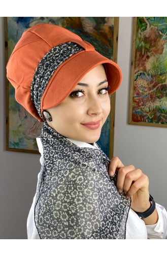 Orange Ready to Wear Turban 104BST060322-03