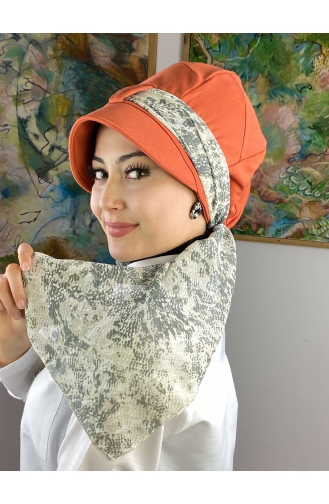 Orange Ready to Wear Turban 104BST060322-04