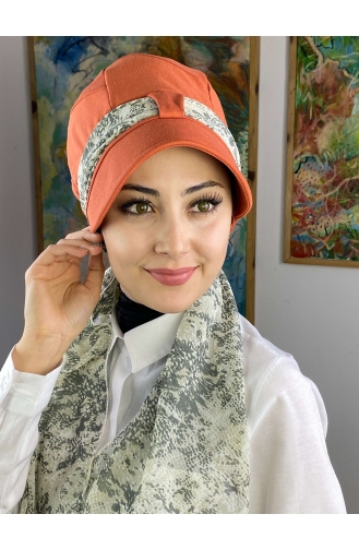 Orange Ready to Wear Turban 104BST060322-04