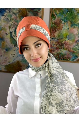 Orange Ready to Wear Turban 104BST060322-04