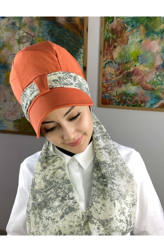 Orange Ready to Wear Turban 104BST060322-04