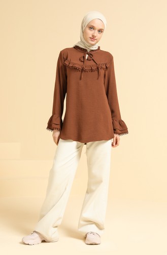 Braun Bluse 0547-02