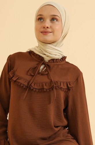 Braun Bluse 0547-02