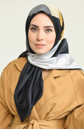 Karaca Rayon Eşarp 80956-03 Siyah Gold