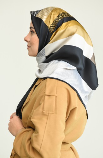Karaca Rayon Eşarp 80956-03 Siyah Gold