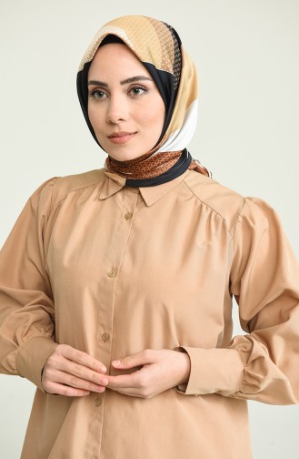 Karaca Rayon Eşarp 80956-11 Krem Gri