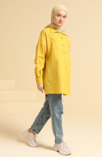 Mustard Overhemdblouse 0130-03