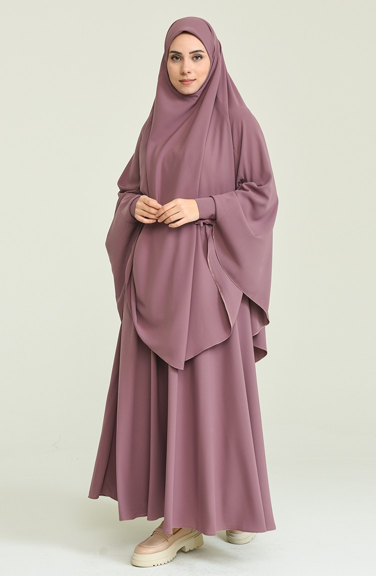 Burqa Hijab Rose Pâle 0005-02