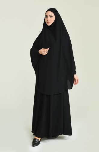 Schwarz Hijab Burka 0005-03