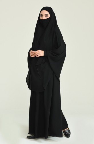 Schwarz Hijab Burka 0005-03