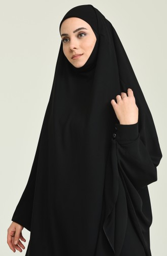 Schwarz Hijab Burka 0005-03