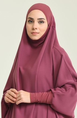 ألبسة حجاب زهري باهت 0007-03