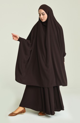 Burqa Hijab Couleur Brun 0007-07