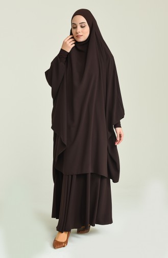 Burqa Hijab Couleur Brun 0007-07