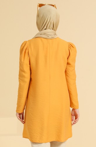 Patlı Tunik 1754-02 Hardal