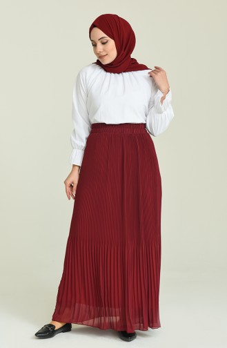 Claret Red Skirt 3009-05