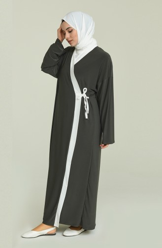 Dark Khaki Prayer Dress 1027B-01
