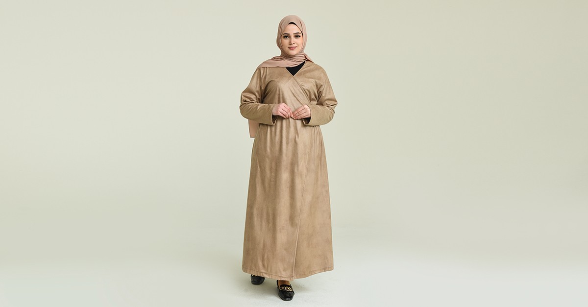 Robe de Prière Beige Foncé 5015-01 | Sefamerve