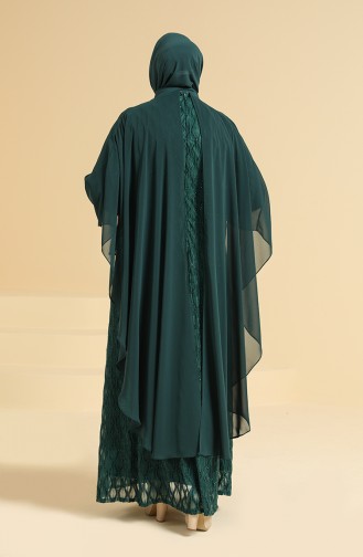 Habillé Hijab Vert emeraude 2222-01