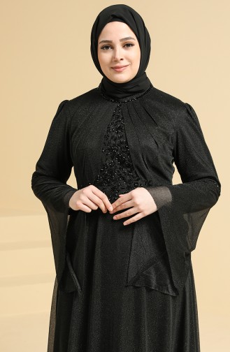 Habillé Hijab Noir 2252-05