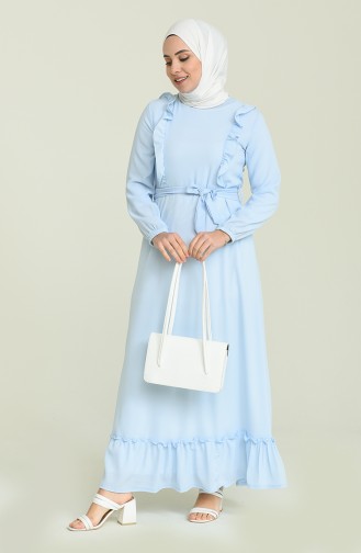 Robe Hijab Bleu 1756-02