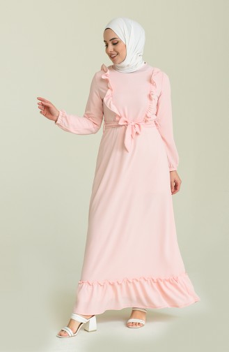 Powder Hijab Dress 1756-05