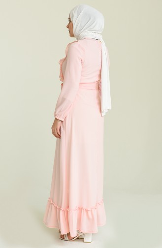 Powder Hijab Dress 1756-05