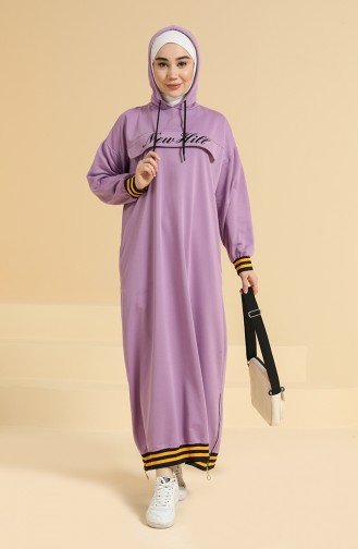 Violet Hijab Dress 0814-01