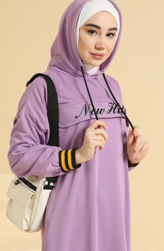 Violet Hijab Dress 0814-01