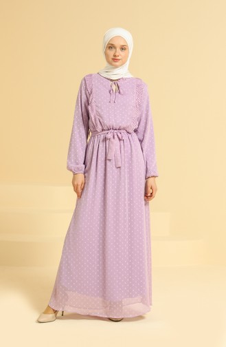 Violet Hijab Dress 0825-05