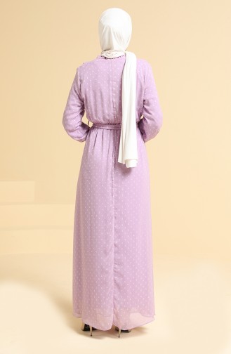 Violet Hijab Dress 0825-05