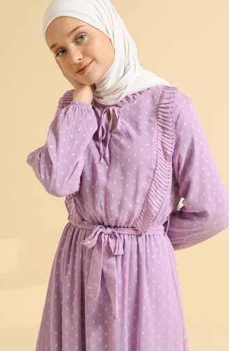 Violet Hijab Dress 0825-05