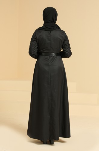 Black Hijab Dress 6559-01