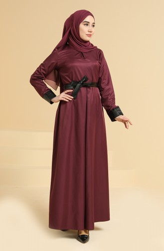 Robe Hijab Plum 6559-03
