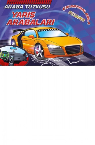 Koloni Çocuk Çıkartmalarla Araba Tutkusu Yarış Arabaları Erkek Çocuk Boyama Ve Sticker Kitabı