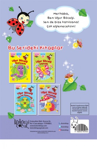 Koloni Çocuk Çıkartmalı Uğur Böceği Ormanda Çocuk Boyama Kitabı Eğlenceli Ve Eğitici