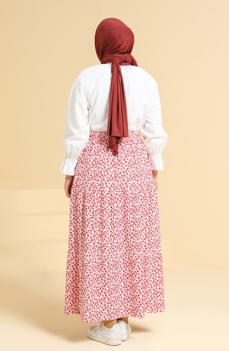 Claret Red Skirt 8455-01