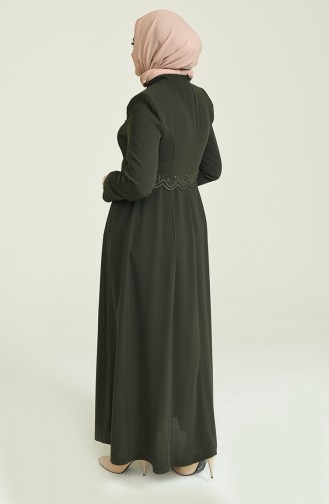 Khaki Abaya 0451-06