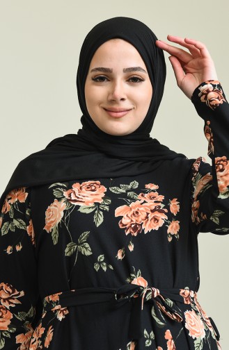 Robe Hijab Noir 4800A-01