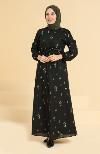 Black Hijab Dress 0848-02