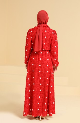 Red Hijab Dress 2022-03