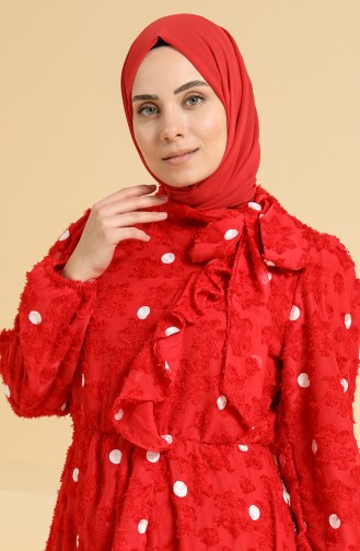 Red Hijab Dress 2022-03