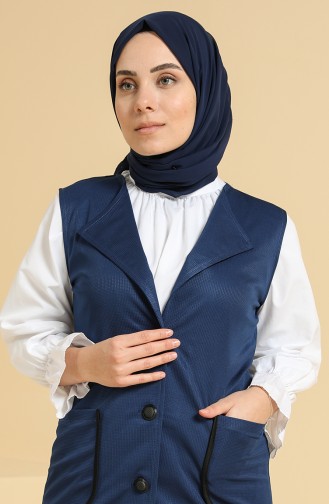 Gilet Sans Manches Indigo 1664-07