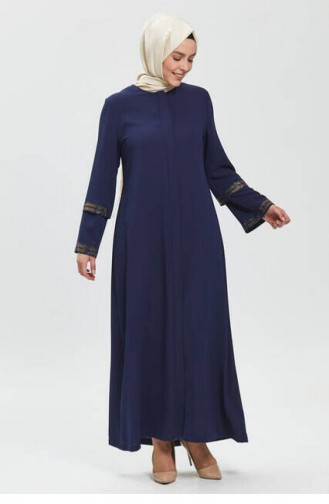 Navy Blue Abaya 505.K. Lacivert