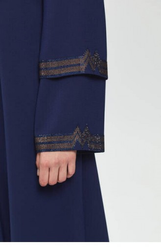 Navy Blue Abaya 505.K. Lacivert