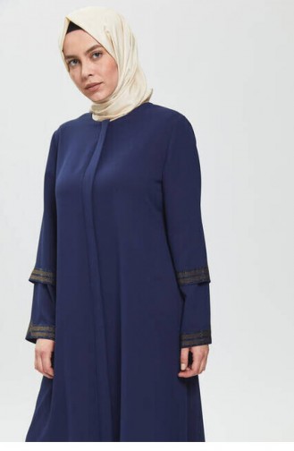 Navy Blue Abaya 505.K. Lacivert