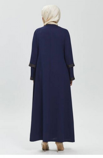 Navy Blue Abaya 505.K. Lacivert